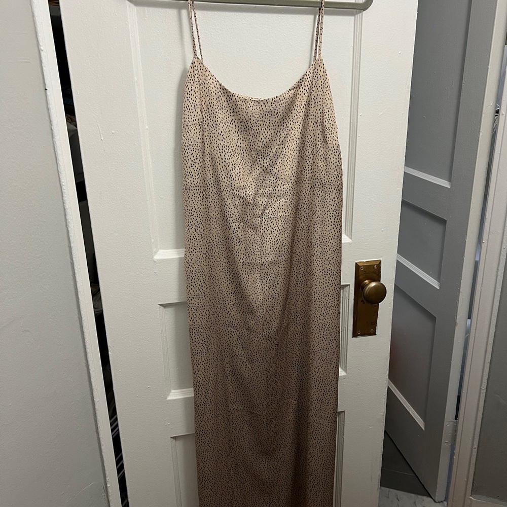 Mango Spaghetti Silk Dress